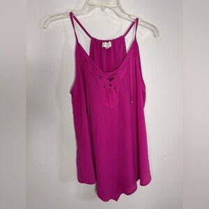 Women's Pinkish Purple Tank Top